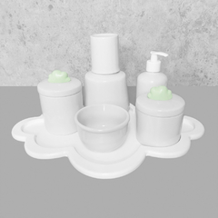 Kit Higiene C/ Moringa Cilindrica E Bandeja Nuvem Verde - comprar online