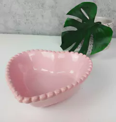 Bowl Coração Médio Bolinha Rosa na internet