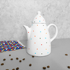 Bule de Café 1000 ml Branco Poá