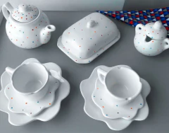 Conjunto de Chá Branco Poá - Ordalha Ofertas | A Loja da Mesa Posta