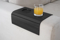Esteira para Sofá com Porta Copos Preta - comprar online