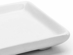 Travessa Quadrada Mini Branca - comprar online