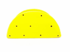 Porta Guardanapo Porcelana Amarelo Poa Preto - comprar online