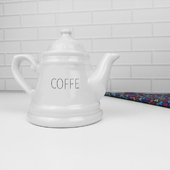 Bule Provençal 430 ml Branco Decorado Words - comprar online