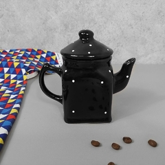 Mini Bule 250 ml Preto Poá