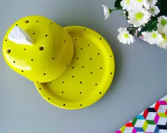 Queijeira Pegador Queijo Amarelo Poa Preto na internet