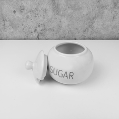 Açucareiro Redondo Branco Decordado Words - comprar online