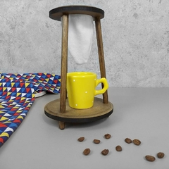 Kit Café Individual Provençal Amarelo Poá na internet