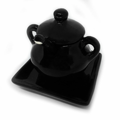 Conjunto Açucareiro Preto - comprar online