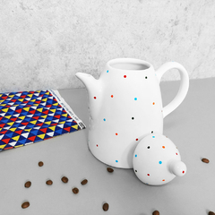 Bule de Café 1000 ml Branco Poá - comprar online