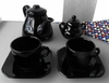 Conjunto Café Provençal 4 Peças Preto