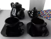 Conjunto Café Provençal 4 Peças Preto