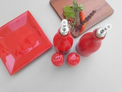 Conjunto Galheteiro Provençal Vermelho - comprar online