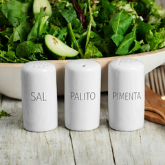 Conjunto Saleiro palito e pimenteiro de mesa decorado - Ordalha Ofertas | A Loja da Mesa Posta