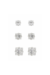 PACK BRINCO STUD ZIRCÔNIA CARRÊ - comprar online