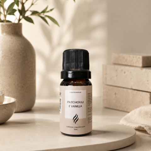 Essência Concentrada Patchouli e Vanilla 10ml - Linha Zen