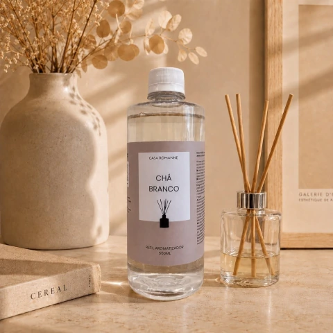 Refil Aromatizador Chá Branco 500ml - Linha Vintage
