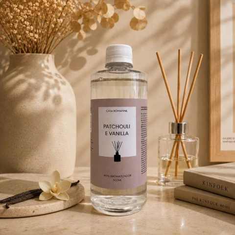 Refil Aromatizador Patchouli e Vanilla 500ml - Linha Zen