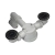 Sifón Doble Modular A Codo Para Bacha de Cocina - comprar online