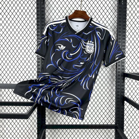 Camisa Argentina 2026 - Preta e Azul - Torcedor Masculino