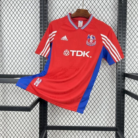 Camisa Crystal Palace 1998/99 - Retro - Vermelha e Azul - Torcedor Masculino