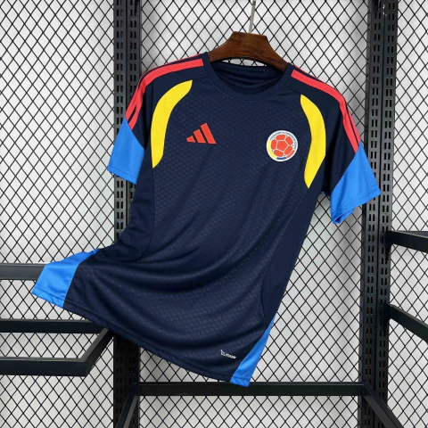 Camisa Colômbia 2026 - Treino - Azul Escuro - Torcedor Masculino