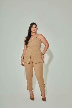 CONJUNTO CALÇA C/ MAX PEPLUM - comprar online