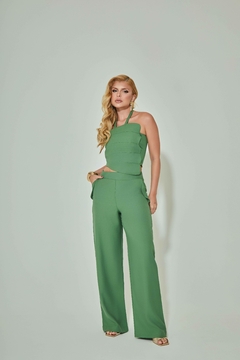 CONJUNTO CALÇA CROPPED DRAPEADO - comprar online