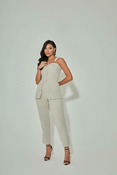 CONJUNTO CALÇA C/ MAX PEPLUM - comprar online