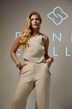 CONJUNTO CALÇA C/ MAX PEPLUM