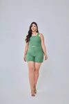 CONJUNTO SHORT CROPPED EM RECORTES ASSIMÉTRICO - comprar online