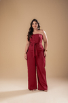 CONJUNTO CALÇA BLUSA SEM ALÇA - comprar online