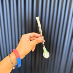 BOMBILLA PICO LORO ALPACA CINCELADA TAMAÑO MINI - tienda online