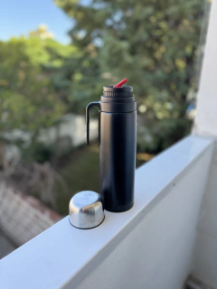 TERMO MEDIA MANIJA NEGRO 1LT