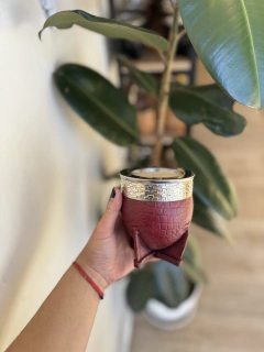 Imperial premium cuero croco color bordo - comprar online