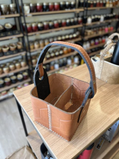 Canasta GAJO PELOTA cuero premium color SUELA