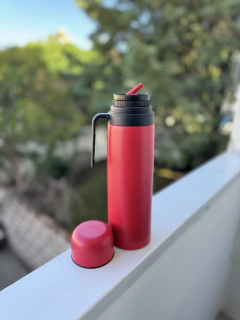 TERMO MEDIA MANIJA ROJO 1LT