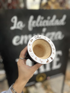 Mate camionero exclusivo diseño LOS SIMPSON - Yerba Canarias Roca