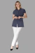 Jaleco Gola Padre Manga Tulipa - Zipper Jeans Alfaiataria - loja online