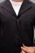 Jaleco Gola Blazer com Botão Oculto - Preto - comprar online