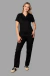 Conjunto Scrub Feminino Manga Curta Preto - Gabardine na internet