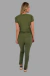 Conjunto Scrub Feminino Manga Curta Tulipa Tecido Tecnológico - Verde - Moda Branca | Jalecos | Scrub's | Uniformes Profissionais