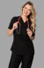 Imagem do Conjunto Scrub Feminino Manga Curta Preto - Ergonomix
