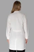 Jaleco Gola Padre Bolso Embutido Branco Alfaiataria - comprar online