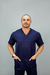 Camisa Lisa Scrub Masculina - Azul Escuro