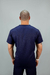 Camisa Lisa Scrub Masculina - Azul Escuro - comprar online