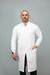 Jaleco Gola Padre com Zipper - Branco