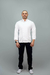 Dolmã Masculina Branca Lisa Algodão com Elastano - comprar online