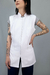 Jaleco Cavado Gola Padre com Zipper - Branco na internet