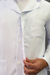Jaleco Gola Blazer com Botão Oculto - Branco - Moda Branca | Jalecos | Scrub's | Uniformes Profissionais
